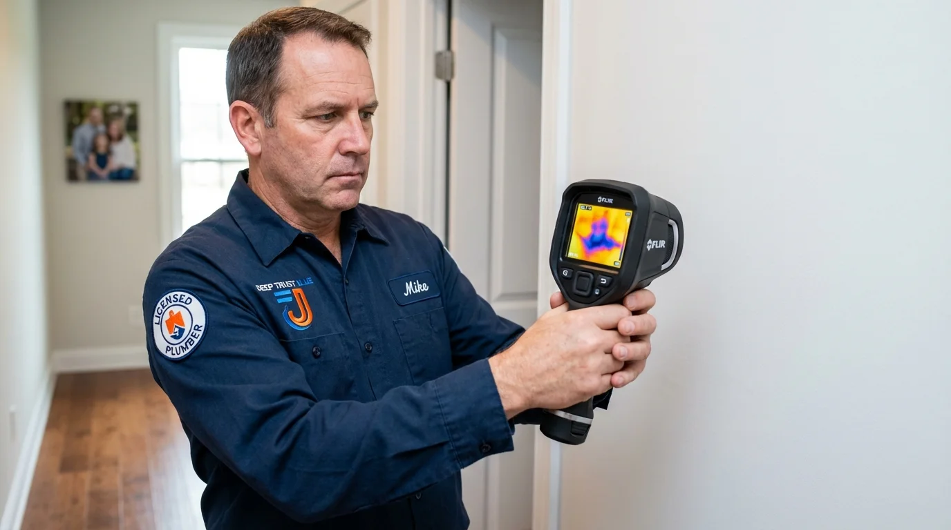 Thermal imaging leak detection by Johns Plumbing LLC in Shallotte